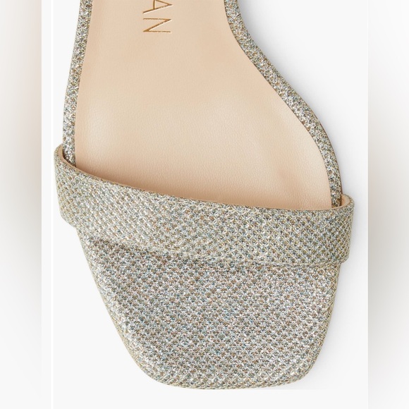 Stuart Weitzman Gold Block Heel Sandals - Picture 7 of 8